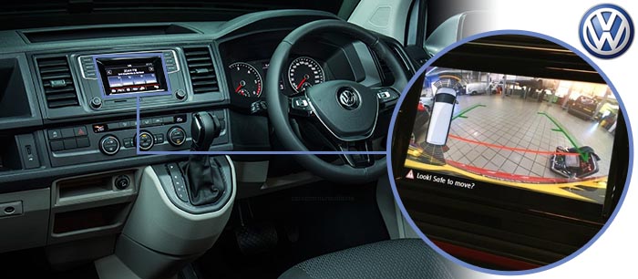 T6 reversing camera screen